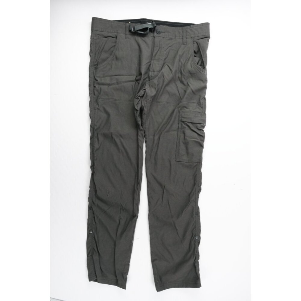 PrAna Stretch Zion II Pants Men's Size 34x29 Gray Slim Fit Outdoor